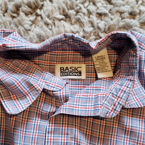 🦋🎁 gingham print button up short sleeve - Picture 4 of 5